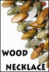 natural wood components necklace