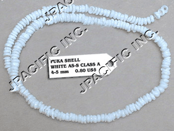 Puka Shell White AS-5 Class A