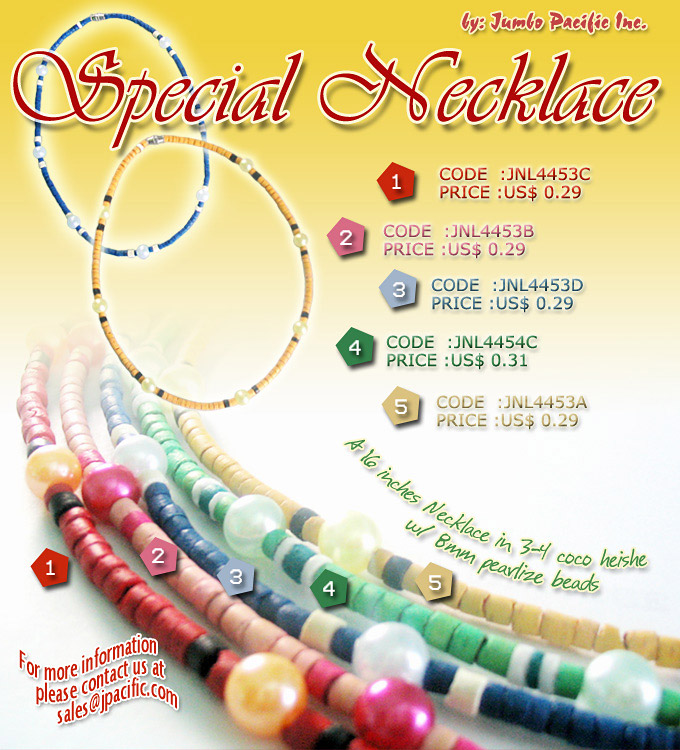 Philippine fashion product pearlize beads necklace collection